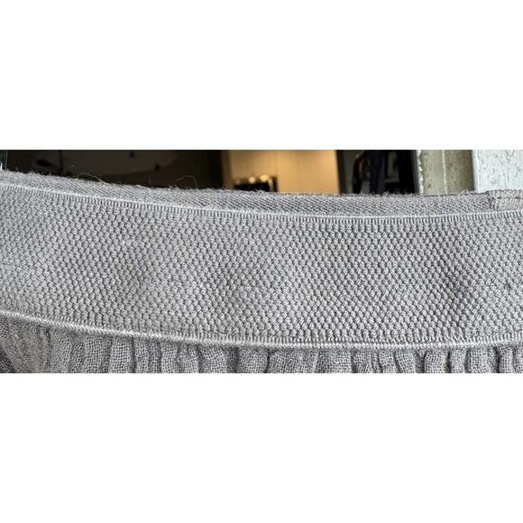 ATELIERS FRANCAIS DE CONFECTION Size TU Gray Gauze Asymmetrical Skirt Boho READ - Picture 16 of 16